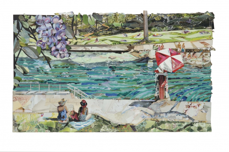 Barton Springs Pool, Austin TX by artist Laurie Carswell